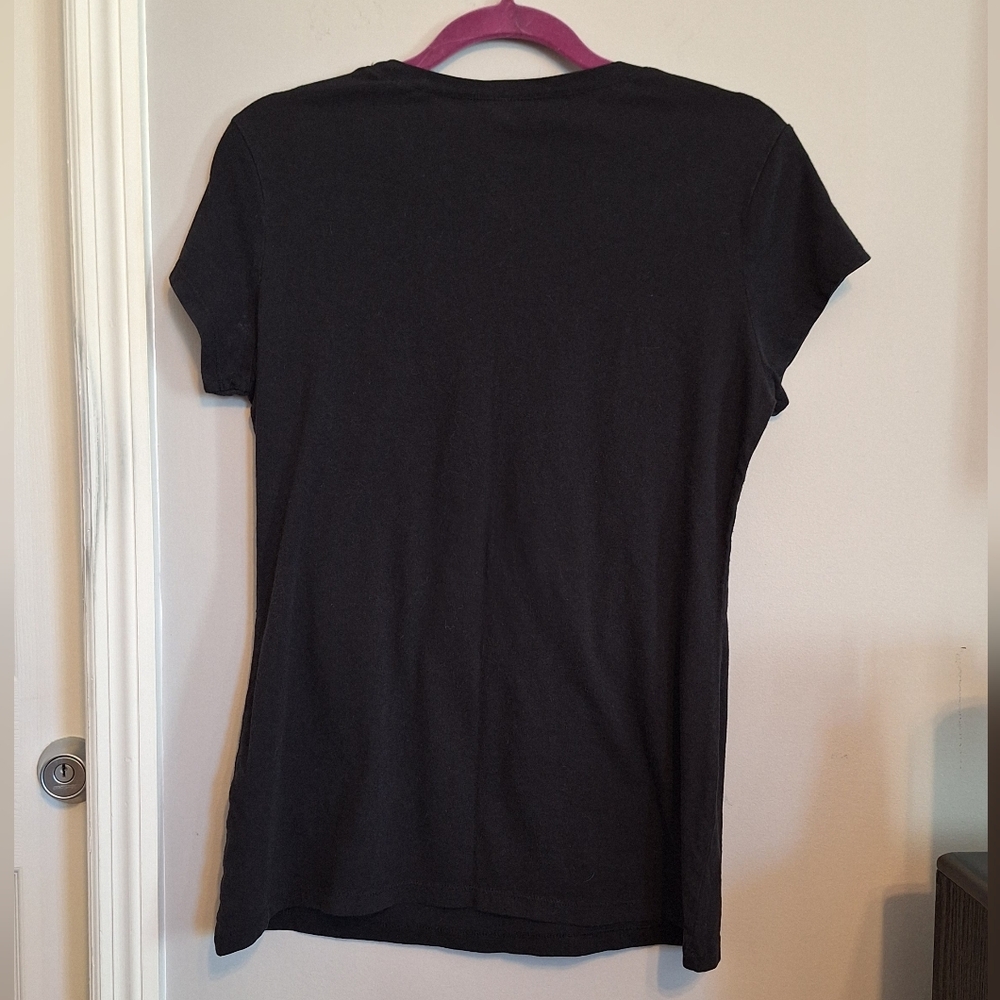 Black Iconic Friends Graphic Juniors Short Sleeve T-Shirt - Picture 2 of 7